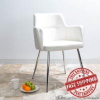LumiSource CH-ANDRW W2 Andrew Dining Chair - Set Of 2 in White